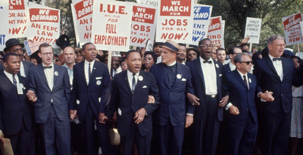 civil rights march students at read